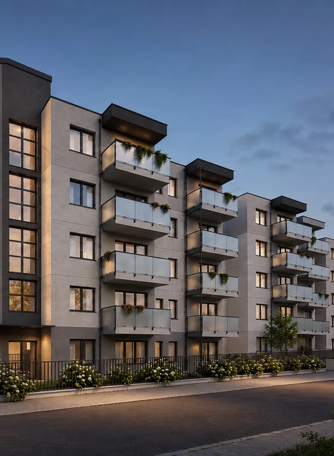 Detal architektury inwestycji Wyszyńskiego 10