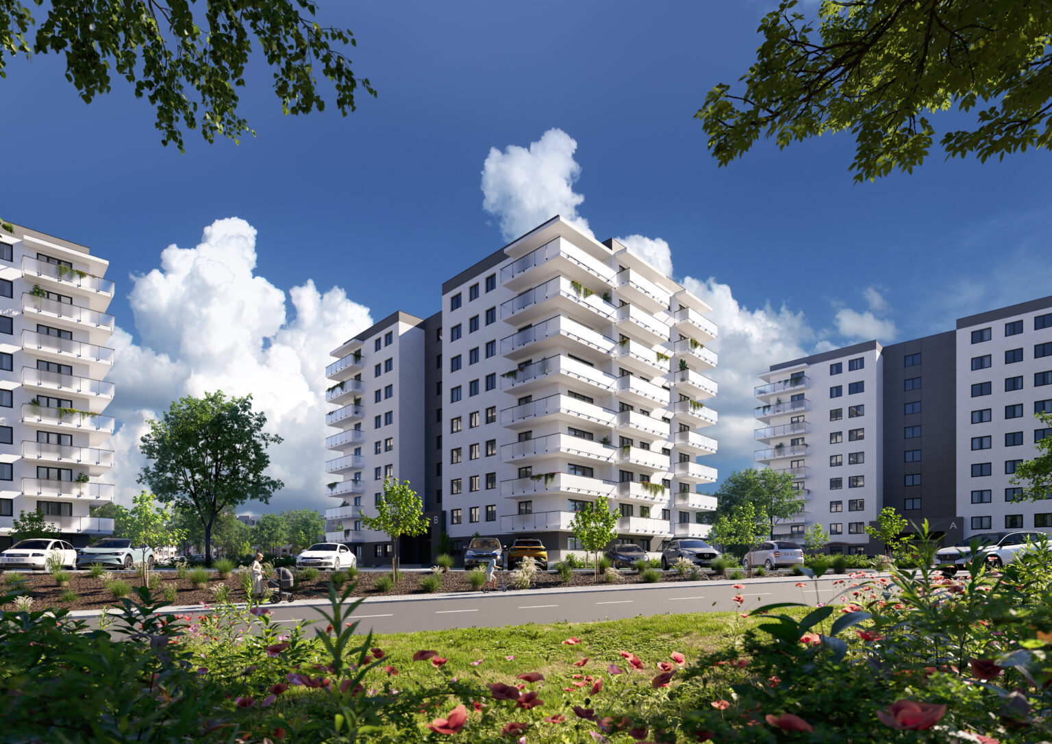 widok od ulicy Hutniczej