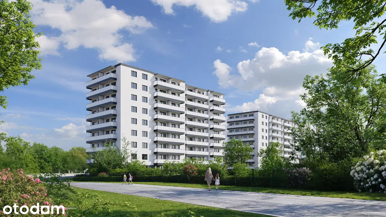 Vista 2 — wizualizacja elewacji, balkonów i zielonego otoczenia